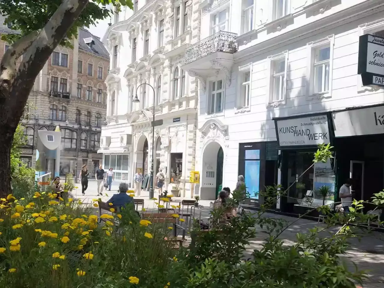 Margaretheplatz in Wien zum Shoppen
