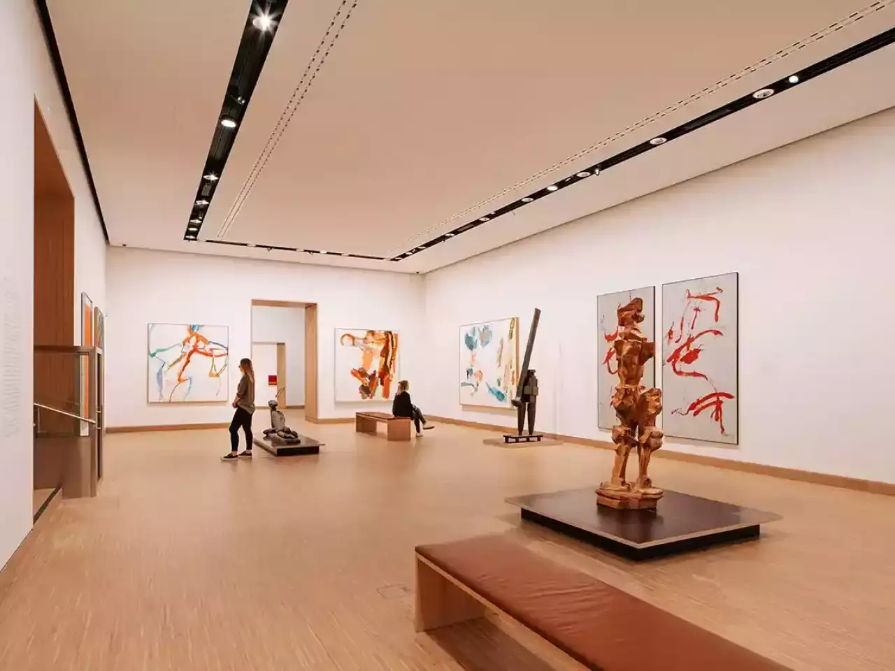 Blick in den Ausstellungsraum der Albertina Modern Wien