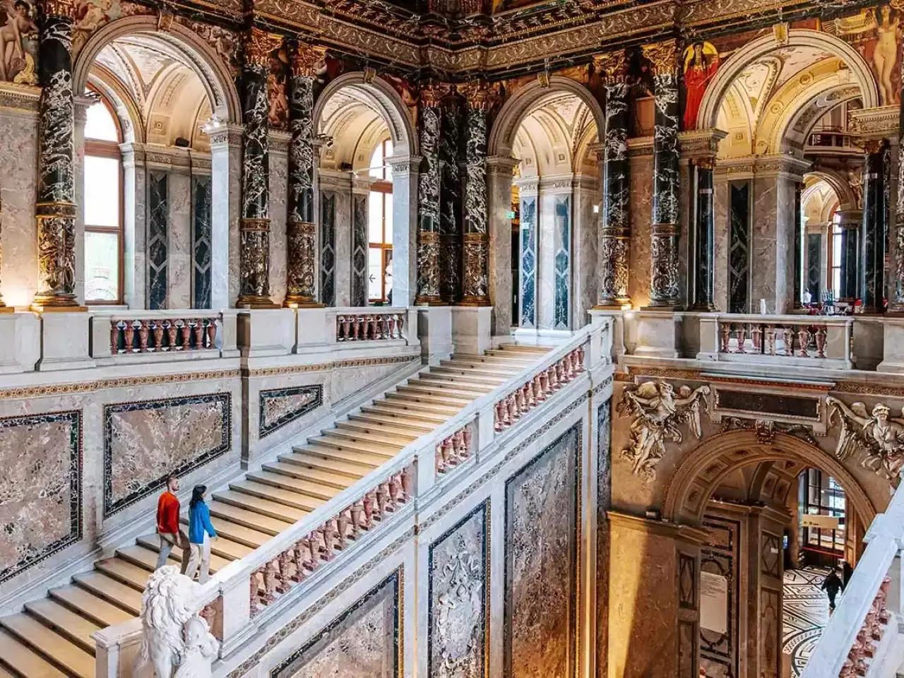Treppenhaus im Kunsthistorischem Museum Wien